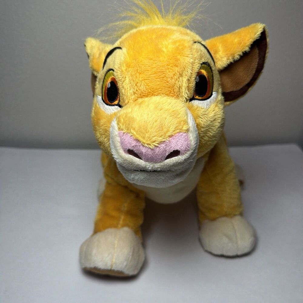 Disney Store Stamped Simba 14” Plush Lion King Stuffed Animal Toy